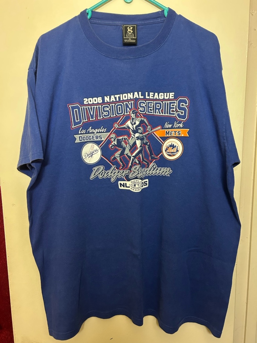Vintage 2006 National League Division Series Dodgers Graphic Tee Size XL
